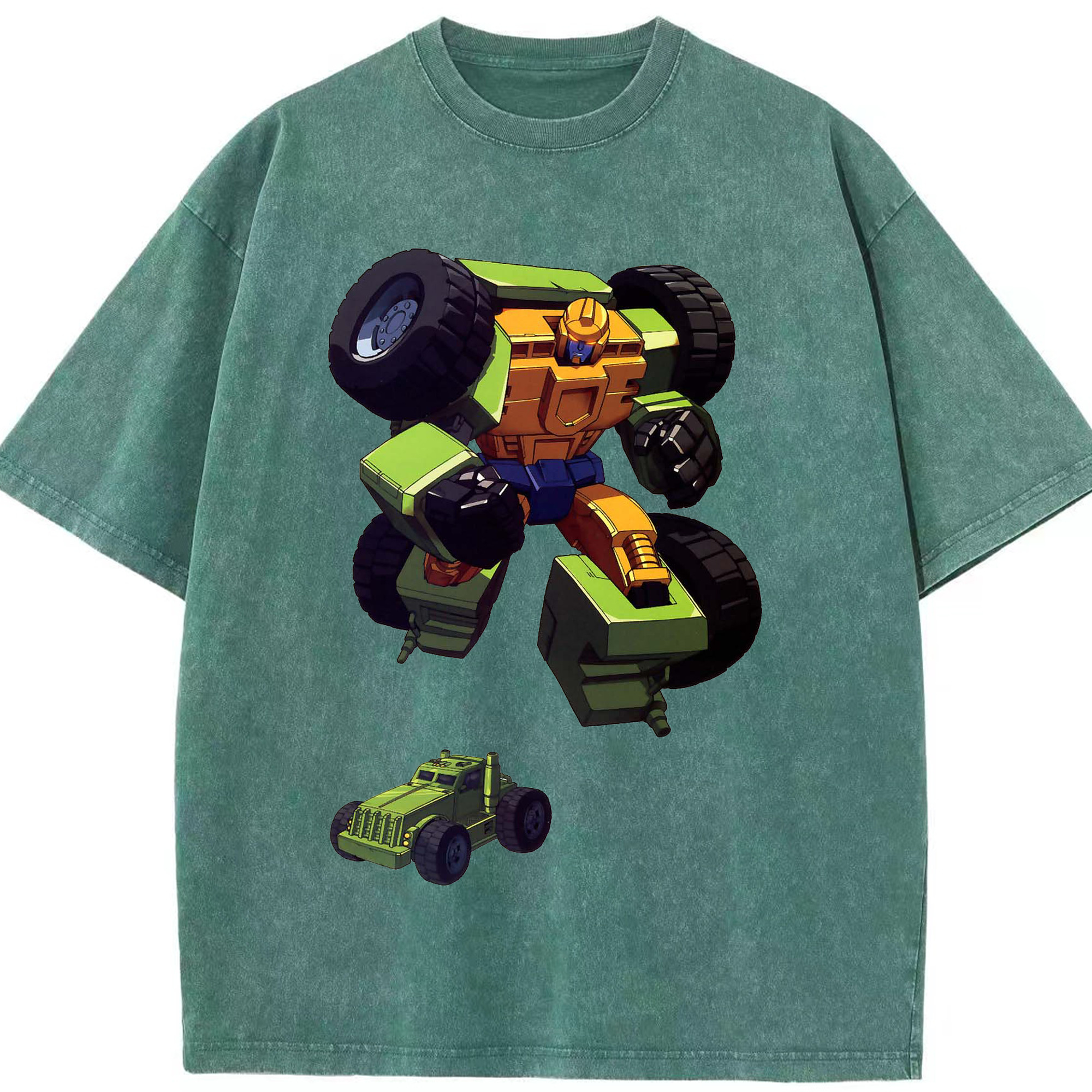 （画像用）  綿100% ヴィンテージ風 半袖Tシャツ（フロントプリント）